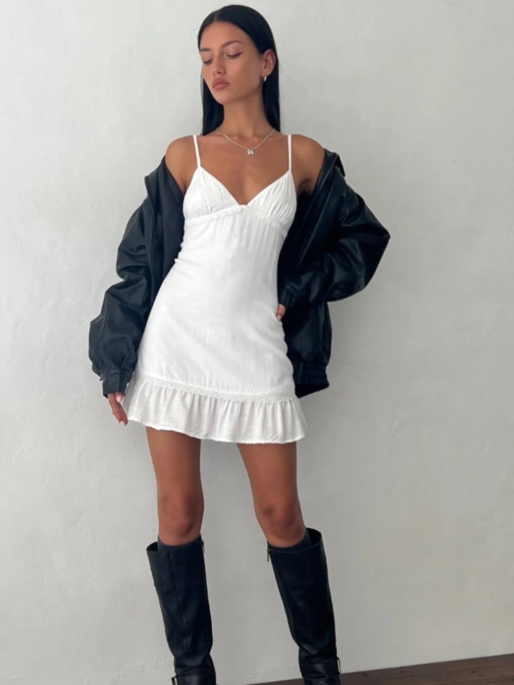 Tavita Mini Dress in White S